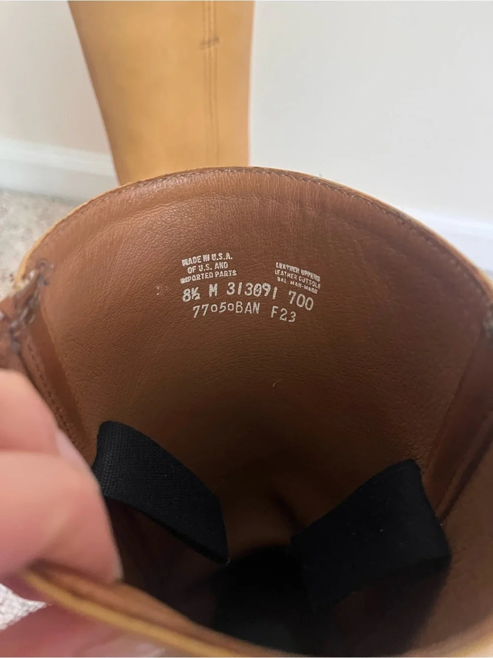 Frye Tan Leather Mid-Calf Boots - Picture 5 of 13